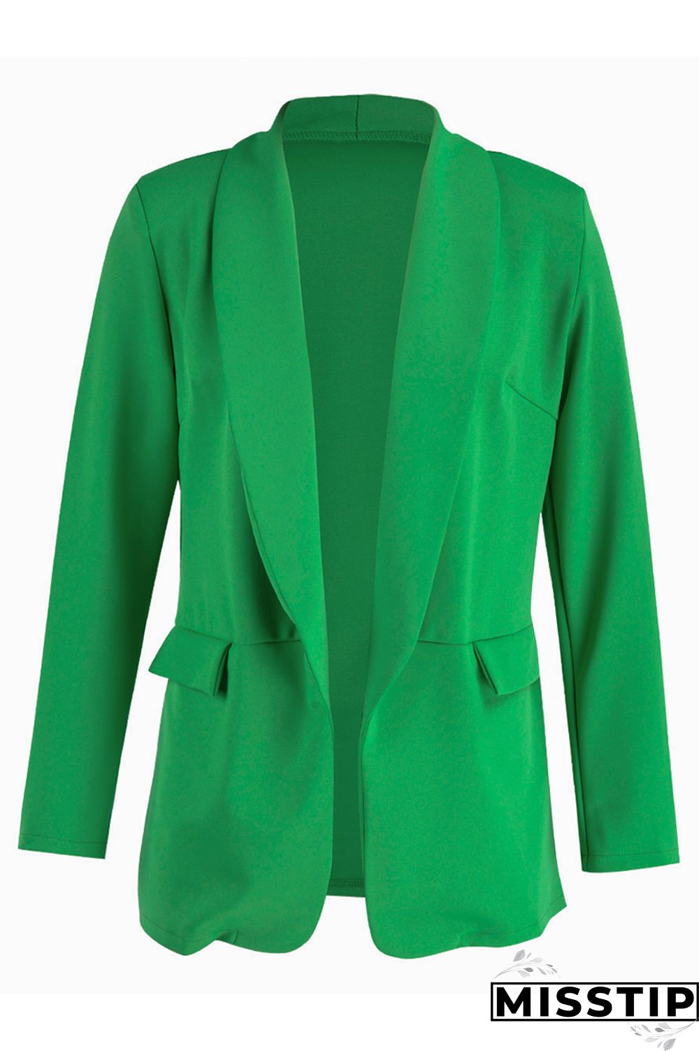 Black Fashion Casual Solid Patchwork Cardigan Turn-back Collar Outerwear