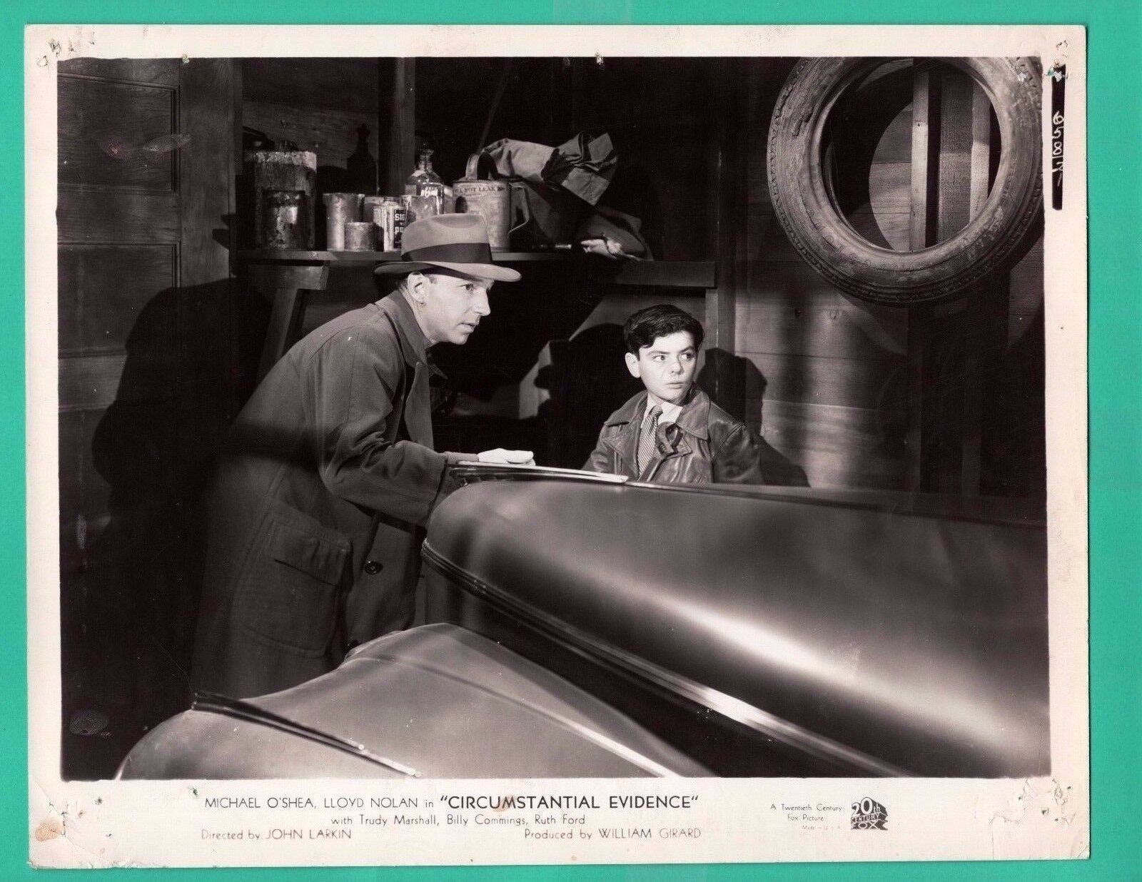 MICHAEL O'SHEA BILLY CUMMINGS Promo 1945 Photo Poster painting CIRCUMSTANTIAL EVIDENCE 8x10