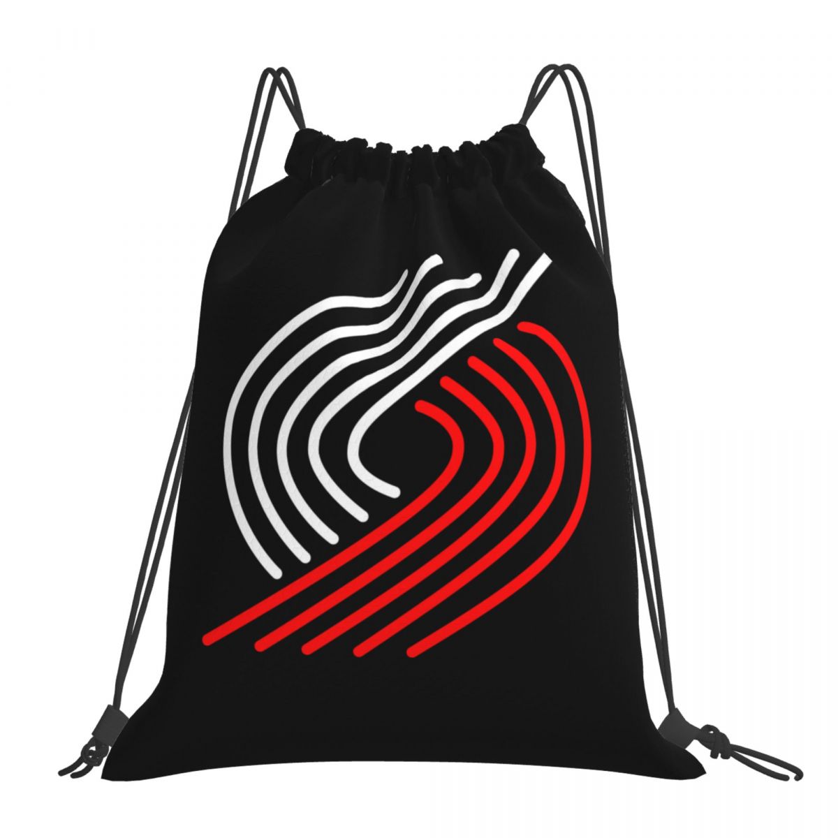 Portland Trail Blazers Neon Sign Waterproof Adjustable Lightweight Gym Drawstring Bag