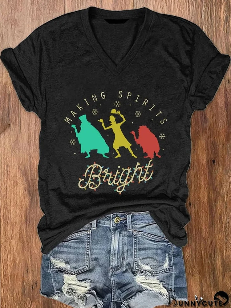 Women's Making Spirits Bright Casual T-Shirt