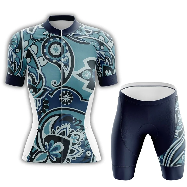 Blue Oasis | Women's Short Sleeve Cycling Set