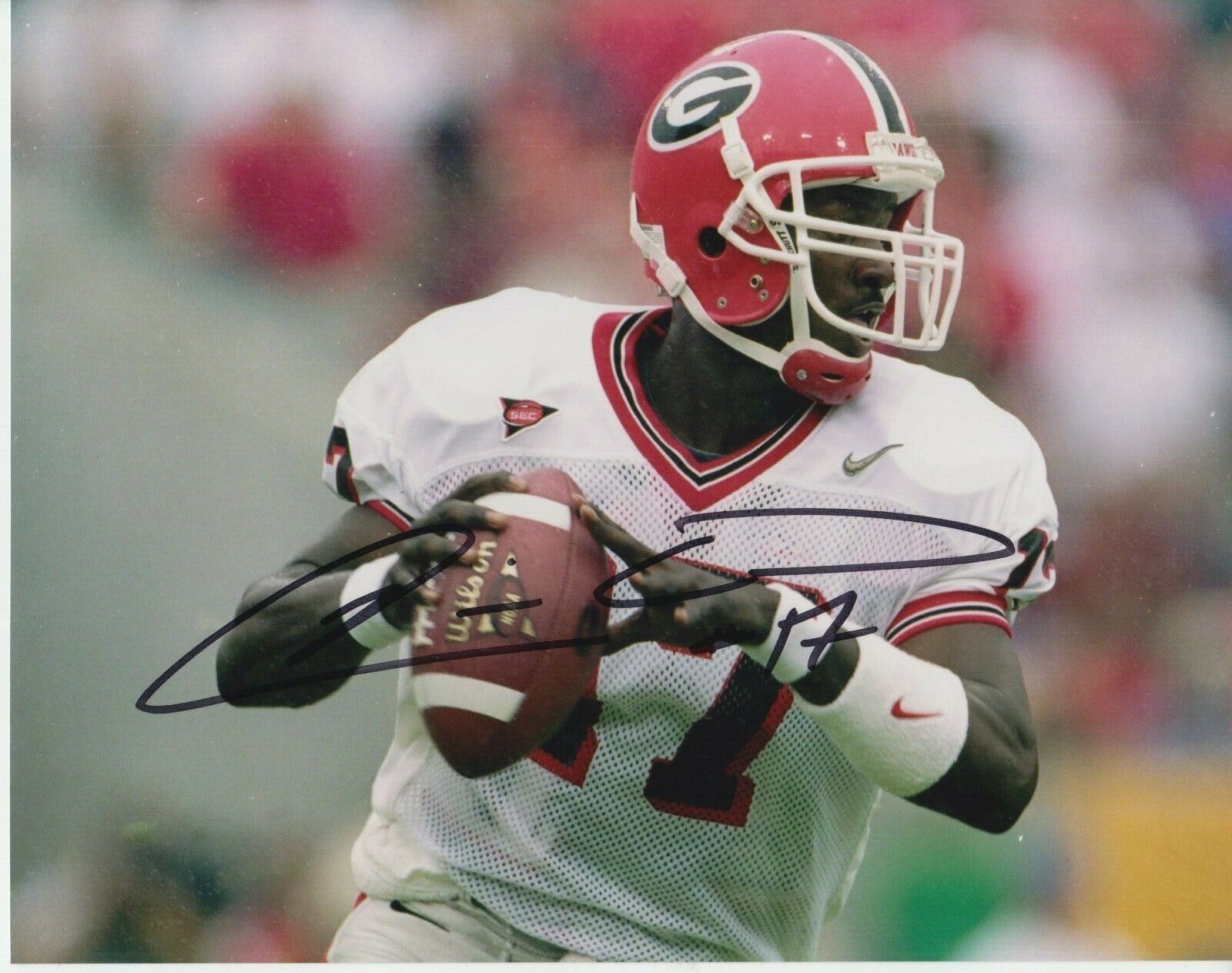 Quincy Carter 8x10 Signed Photo Poster painting w/ COA Georgia Bulldogs #1