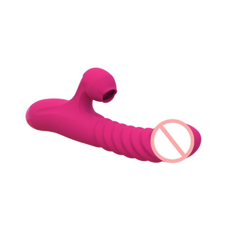 Wholesale 3 In 1 Sucking Heating Thrusting Vibrator 