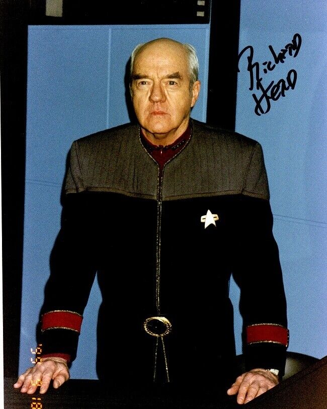 RICHARD HERD In-person Signed Photo Poster painting - Star Trek: Voyager