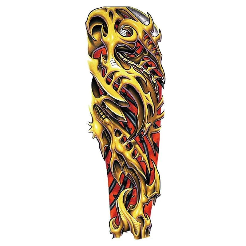 Body Art Arm Fake Sleeve Tattoos For Men Waterproof Wolf Tiger Chinese Dragon Sticker Temporary Fox Tattoo Waterproof Sleeves 303