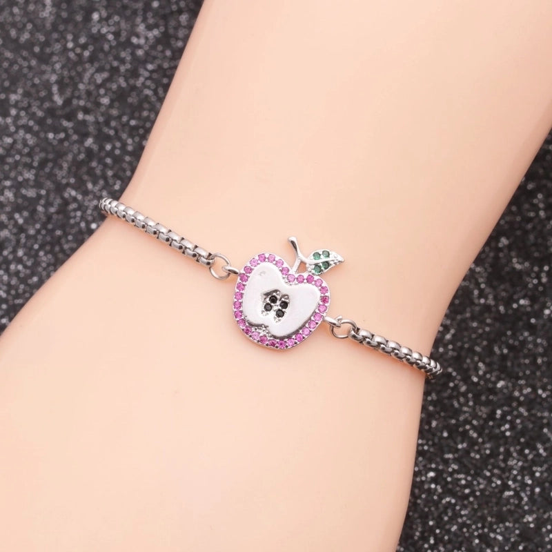 Stainless Steel Chain Sun Flower Ladies Adjustable Bracelet