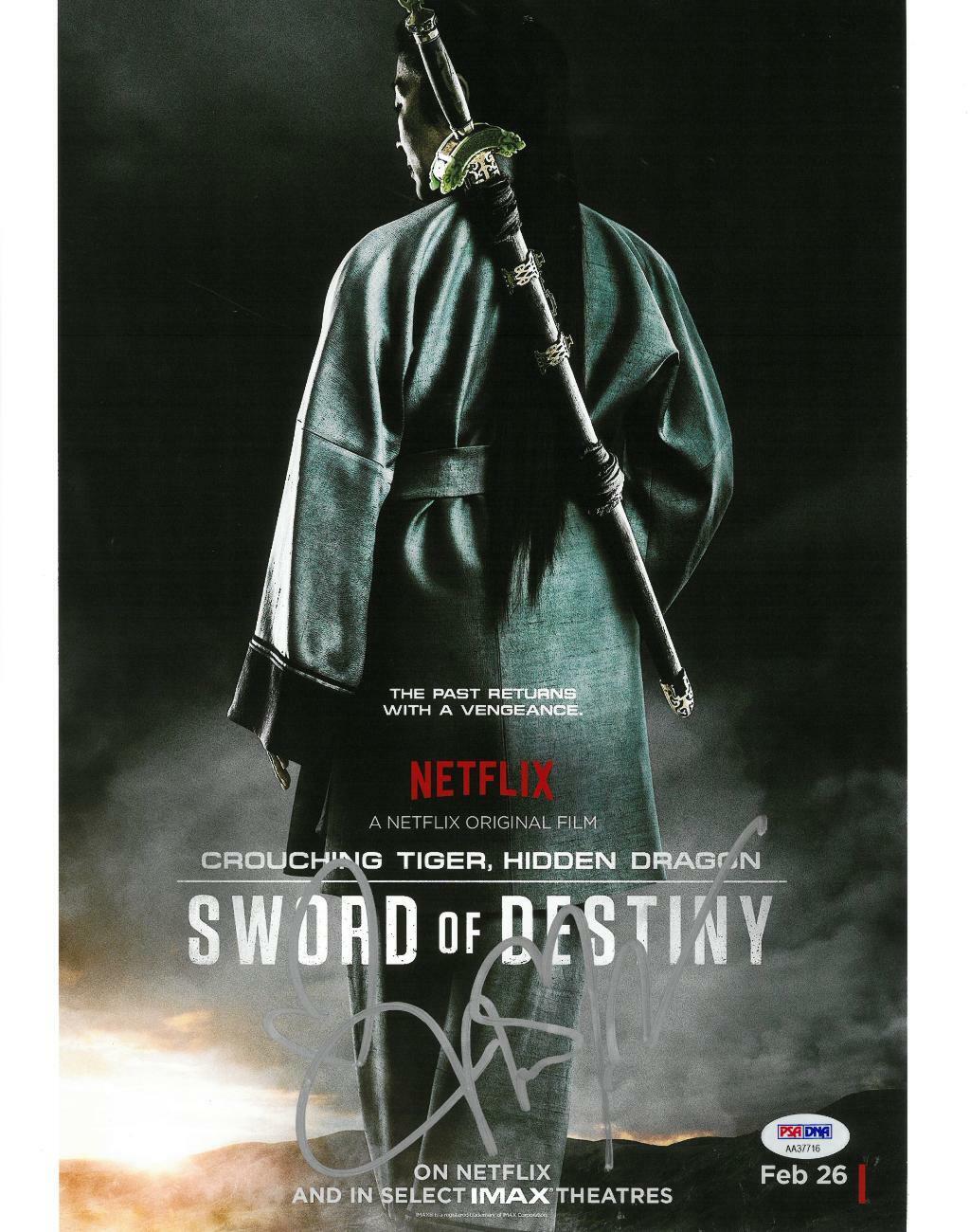 Michelle Yeoh Signed Sword of Destiny Autographed 11x14 Photo Poster painting PSA/DNA #AA37716