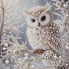 Diamond Painting-DIY Crystal Rhinestone Ice Owl