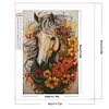 (40*60cm)Sunflower Horse - Round Partial AB Drill Diamond Painting