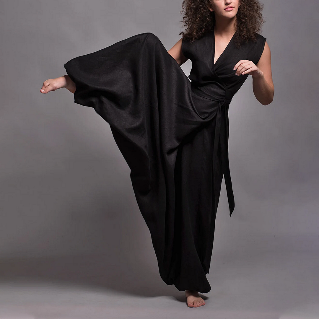 Convertible Linen Jumpsuit-inspireuse