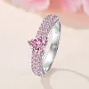 Bague taille coeur en zircon &eacute;tincelant