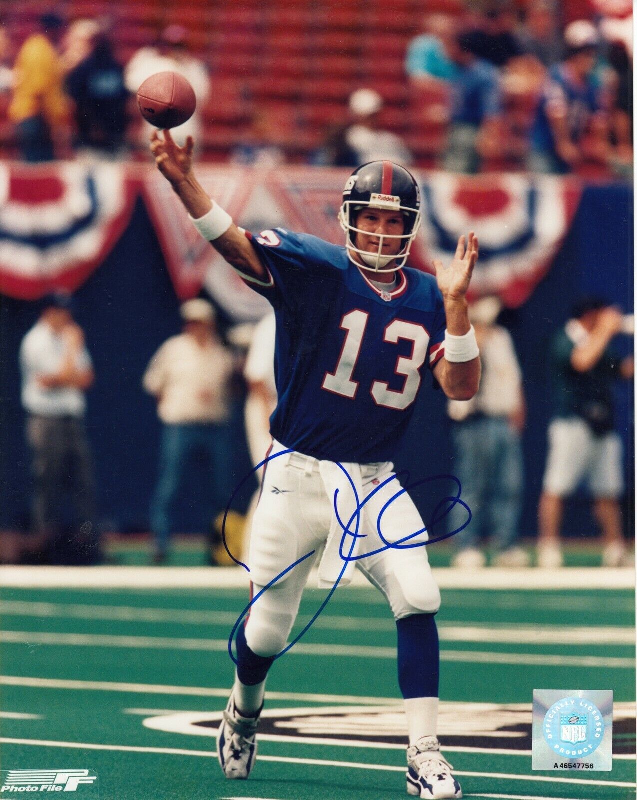 Danny Kanell #0 8x10 Photo Poster painting Signed w/ COA New York Giants