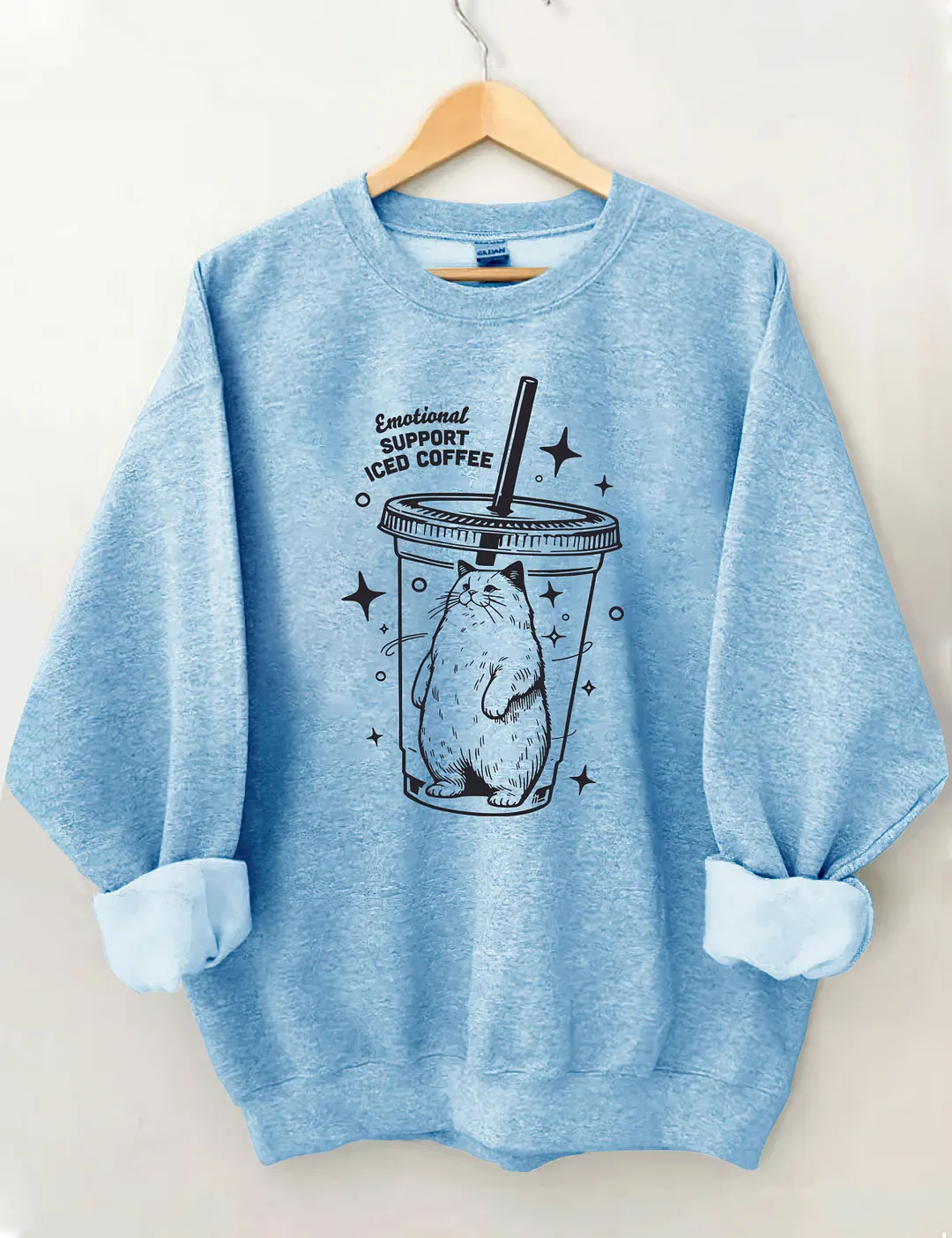 Emotional Support Iced Coffee Sweatshirt