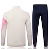 25/26 Barcelona Cream long zipper  Training Jacket Set