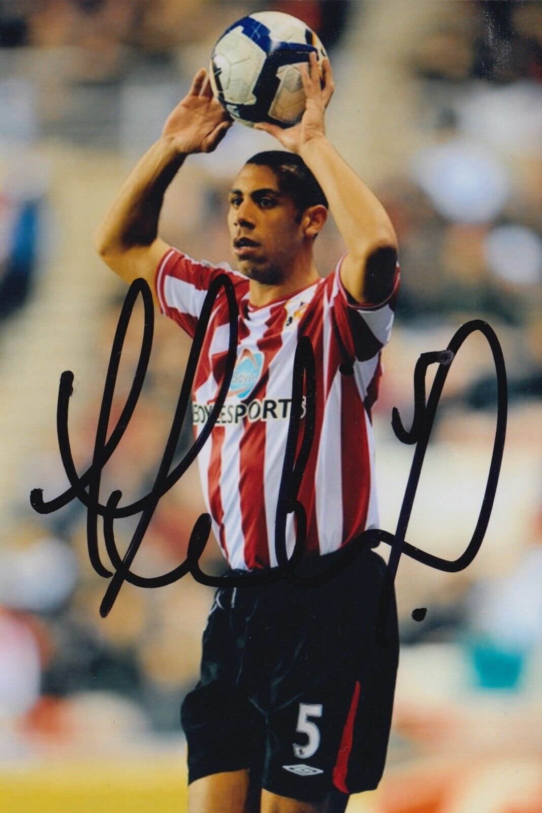 ANTON FERDINAND HAND SIGNED 6X4 Photo Poster painting - FOOTBALL AUTOGRAPH - SUNDERLAND.