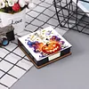 5D DIY Pu Diamant Kunst Notiz Box mit 160 Blatt Papier Memo Pad Halter (Sch&auml;del)