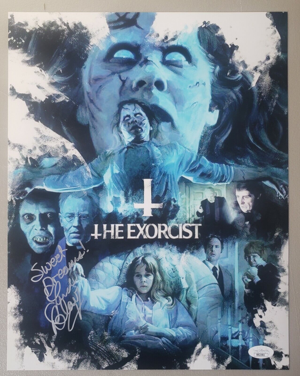 Linda Blair Autograph Poster 11x14 Photo Poster painting The Exorcist Signed Sweet Dreams JSA