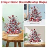 (US Local)Snow Xmas Tree DIY Table Top Diamond Painting Desktop Ornaments Kit