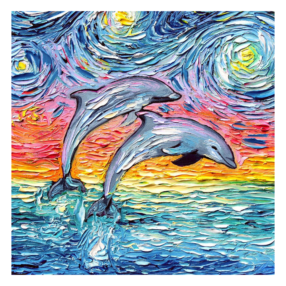 

Dolphin - Round Drill Diamond Painting - 40*40CM, 501 Original