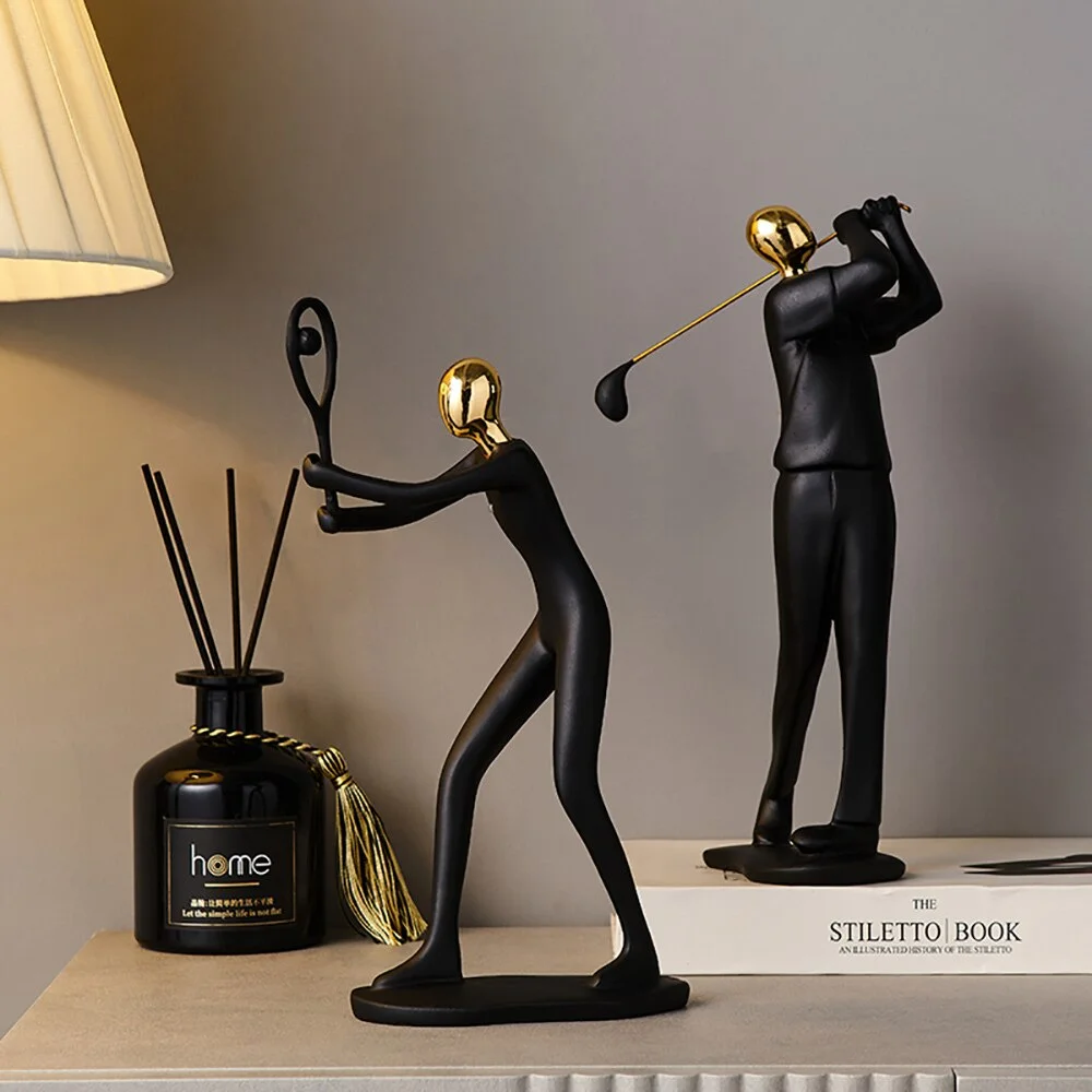 Home Decoration Accessories Modern Band Resin Ornaments Living Room Cabinet Decoration Desk Accessories Christmas Decorations