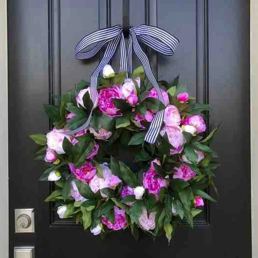 💜🎉Farmhouse Pink Peony Wreaths(🎁Spring Hot Sale- 45%OFF🎁)