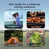 6L Insulated Portable Cooler with Handle Ice Bucket for Outdoor Picnic (White)