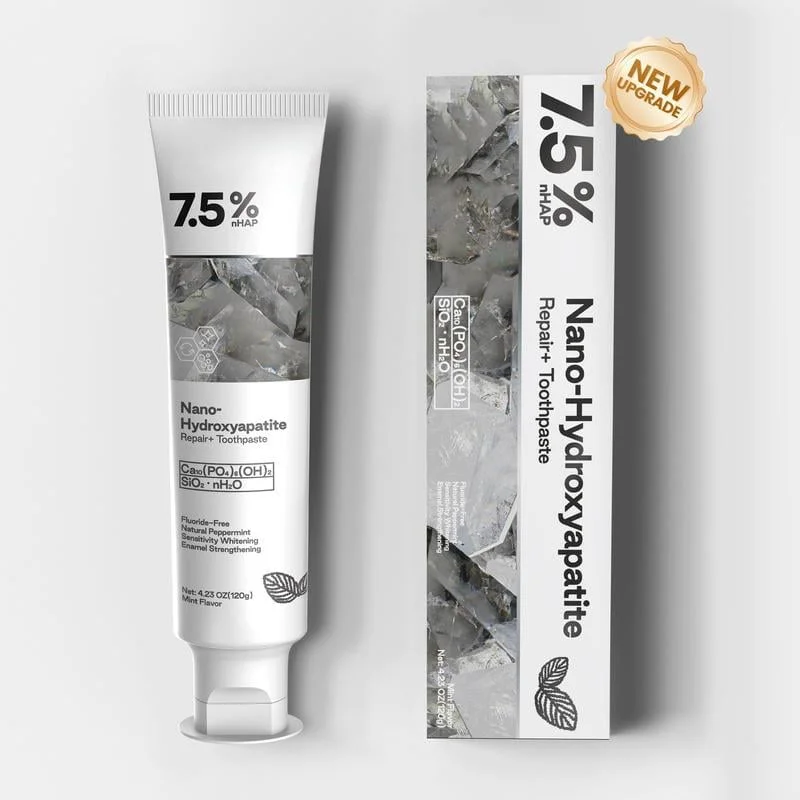 🔥Fluoride-Free Hydroxyapatite Enamel Repairing Breath Freshening Whitening Toothpaste 