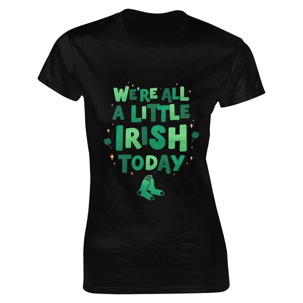 Boston Red Sox We're All A Little Irish Today Women's Crewneck T-Shirt