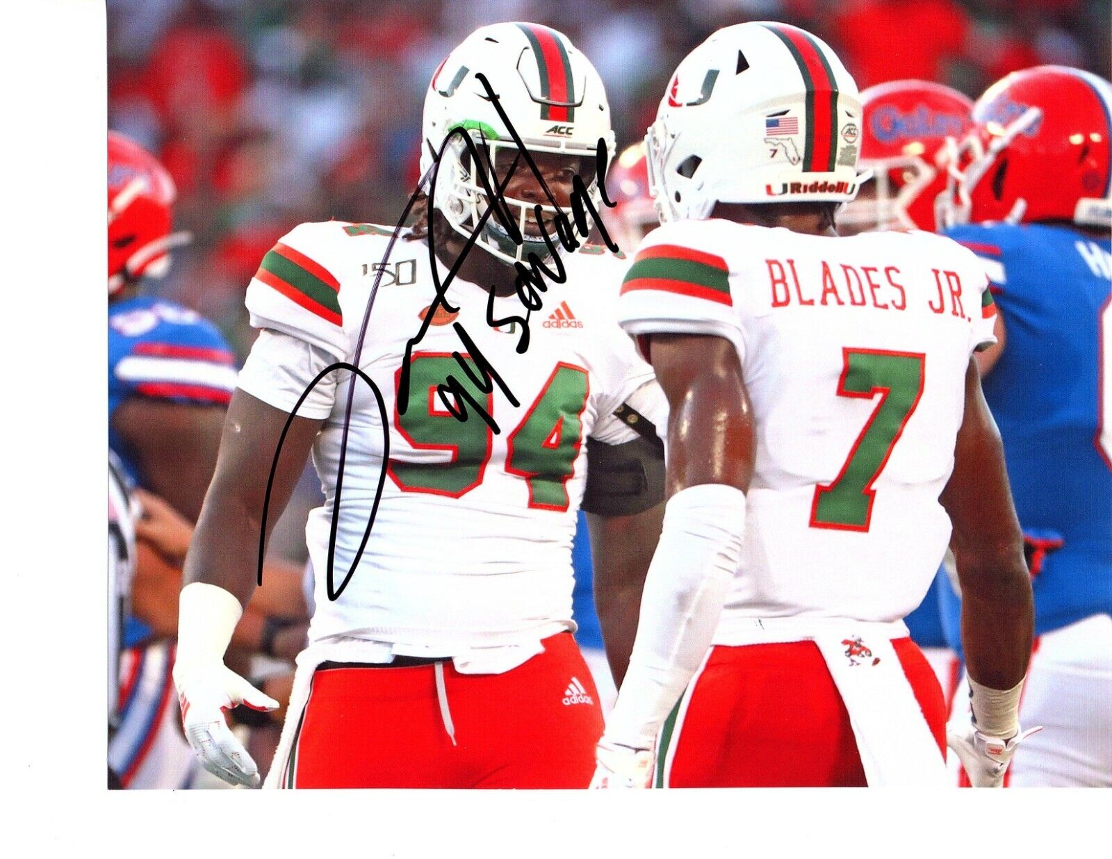 Trevon Hill Miami Hurricanes signed autographed 8x10 football Photo Poster painting THE U c