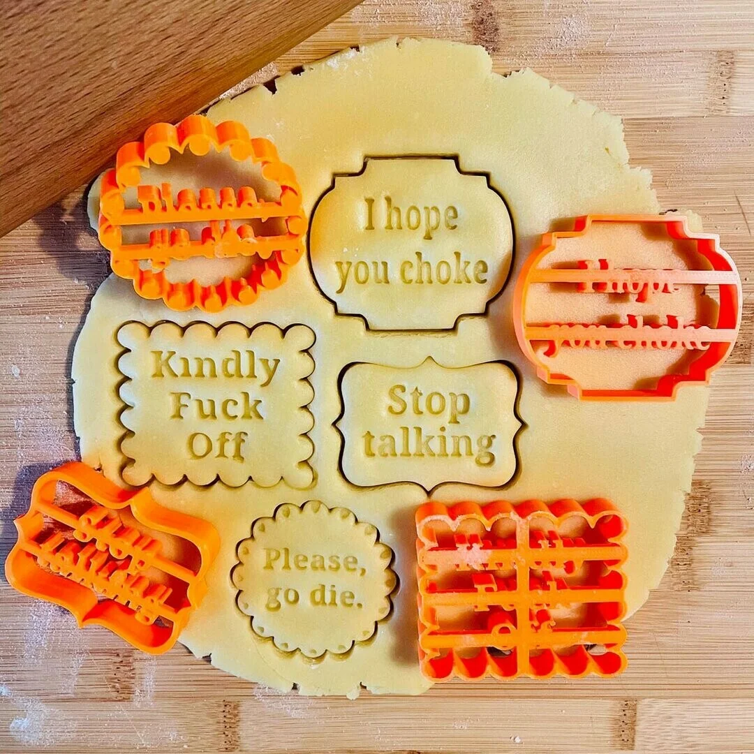 Cookie Molds With Good Wishes.🍪