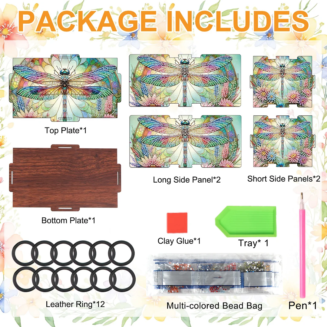 Wooden Diamond Painting Tissue Box for Home and Office Decoration (ZJH038)