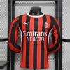 2024/2025 Player Version AC Milan Home Long Sleeve Football Jersey 1:1 Thai Quality