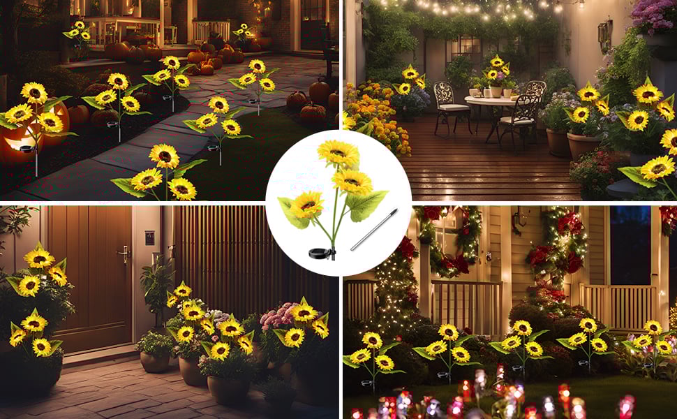 Solar sunflower package