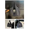 PU Leather Foldable Keychain Tote Bag Expandable Mini Storage Organizer Bag