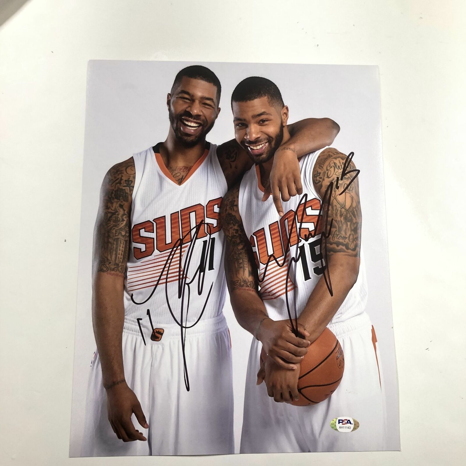 Marcus Morris Markieff Morris signed 11x14 Photo Poster painting PSA/DNA Phoenix Suns Autographe