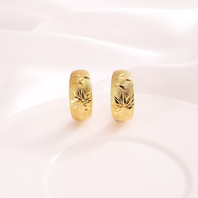 gold Sudan Earrings for Women/Girls Gold Color Arab Jewellery African hoop Earring