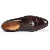 Handmade Mens Brown Captoe Oxford  Dress Shoes Wedding