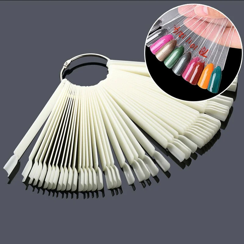 50PCS Removable Nail Display Swatches 50 Pieces Nail Store Display False Nail Beauty Salon Nail Display