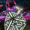 Four-Dimensional Hypercube Creative Gaming Atmosphere Light Desktop Ornament with a Technological Touch