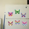 6 Stück Schmetterling - 5D DIY Bastel-Aufklebermagnet