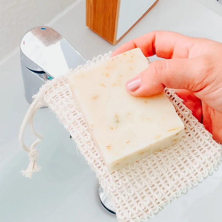 Natural organic sisal soap bag - Soap saver & gentle exfoliator