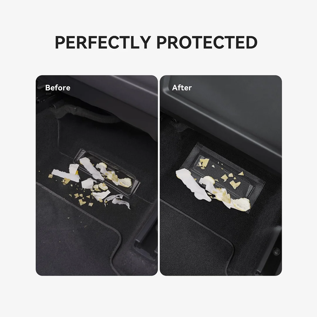 YONZEE Backseat Air Vent Cover, 2-Pack Rear Seat Airflow Outlet Protector with Upgraded Mesh and Velcro for Tesla Model 3/Y