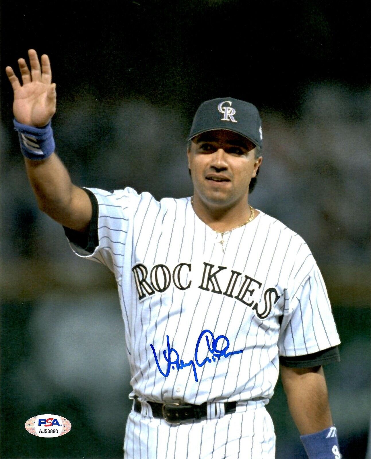 Vinny Castilla autographed signed 8x10 Photo Poster painting MLB Colorado Rockies PSA COA