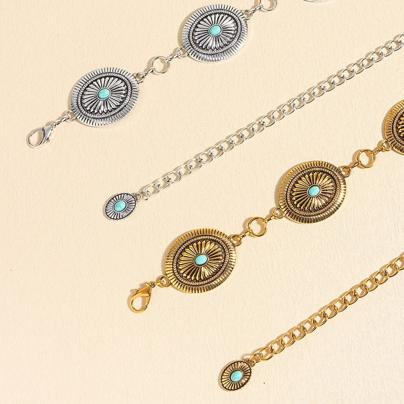 Casual Basic Punk Geometric Metal Unisex Chain Belts