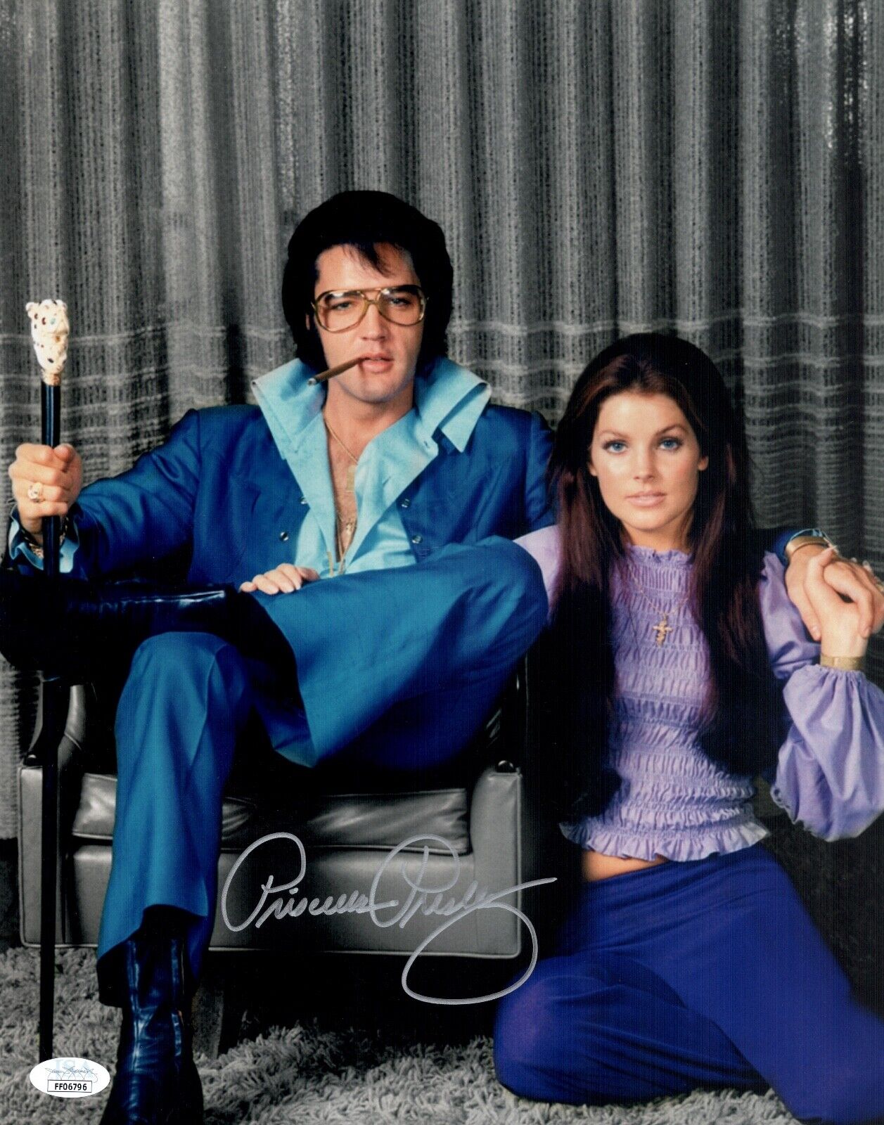 PRISCILLA PRESLEY Signed ELVIS 11x14 Photo Poster painting IN PERSON Autograph JSA COA