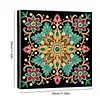 Neonfarbenes Mandala-Muster speziell geformte 5D-DIY-Teilbohrer-Diamanten-Punkte, Edelstein-Kunst-Kits mit Rahmen, Diamanten-Gem&auml;lde, Edelstein-Kunst 
