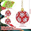 12PCS Diamond Painting Christmas Balls Keychain for Christmas Home Party Decor