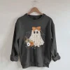 Women's Halloween Lace Ghost Princess Sweatshirt