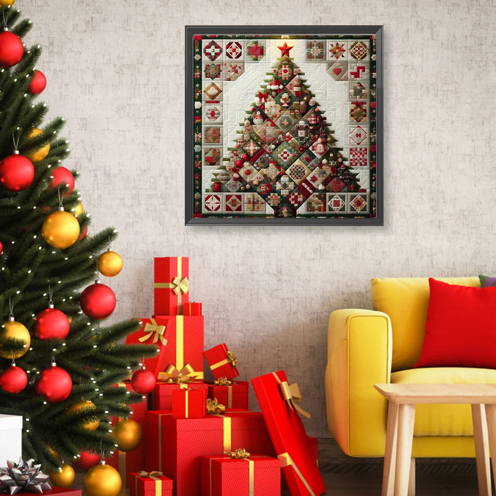 Diamond Painting - Full Round Drill - Christmas Tree(Canvas|50*50cm)