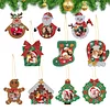 10Pcs Diamond Painting Home Christmas Tree Decoration Photo Frame Pendant